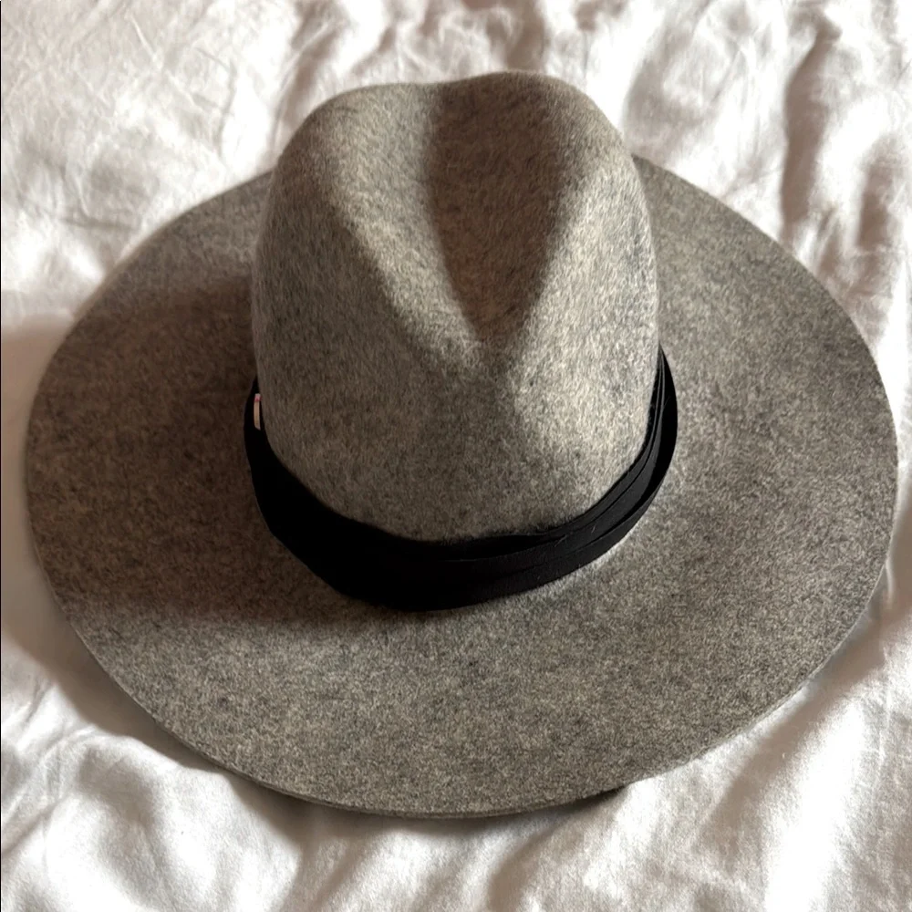 Gray Wool Fedora Hat
